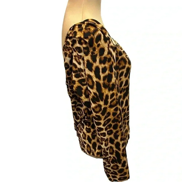 Forever 21+ Women's Plus Size 2X Cheetah Print Cropped Top Excellent Condition. - Picture 2 of 7